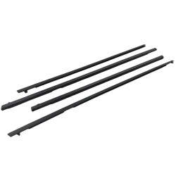 4Pcs Black Door Window Belt Mould Set